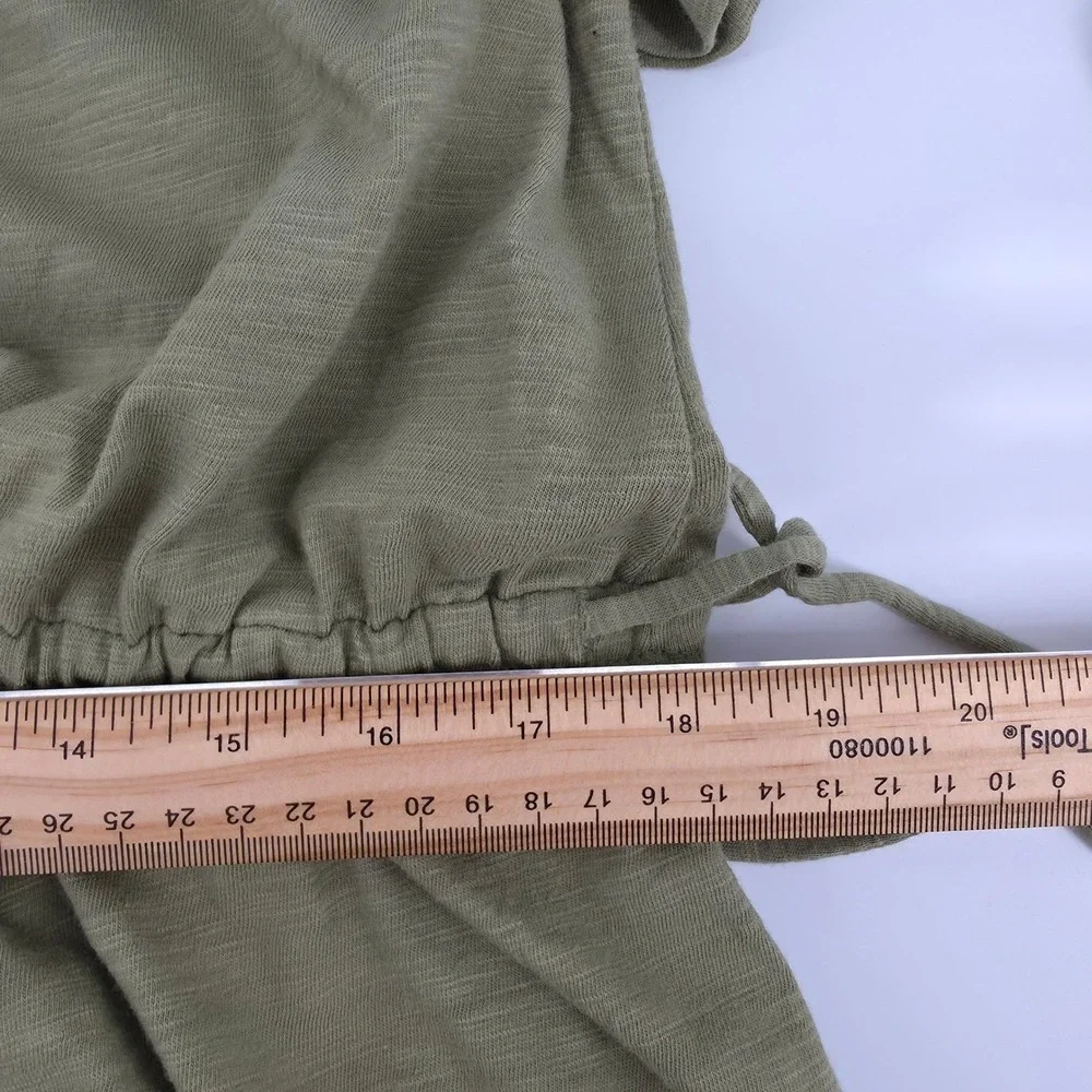 NEW Old Navy Womens Elastic Waist Saguaro Green Cotton T-Shirt Dress Size XL - Picture 11 of 13
